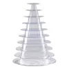 Jewelry Pouches Bags 10 Tier Cupcake Holder Stand Round Macaron Tower Clear Cake Display Rack For Wedding Birthday Party Decor265v