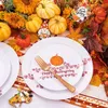 Thanksgiving Dinnerware set for 25Guests Disposable Plastic Plate for Party