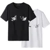 Najnowszy projektant Mens T Shirty Men Men Kobiet Letter Logo Tees Czarne białe swobodne luźne szczupłe odzież ulic