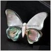 Pins Brooches Kawaii Cute Natural Shell Butterfly For Women And Men Elegant Insects Banquet S Brooch Christmas Gifts Drop Delivery Jew Dh4Qo