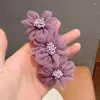 Hair Accessories Women Flower Hairpin Girls Cute Sweet Bands Hairpins Girl Headband Decorations Scrunchies Headwear