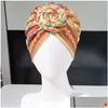 Visors Beanie Cap Twisted High Elasticity Headscarf Bohemian Women African Knot Head Wrap Drop Delivery Fashion Accessories Hats Scarv Dhx5D