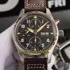 Новая топовая версия ZF Pilot Spitfire Fighter Series, бронзовый корпус 387903, черный циферблат, ETA A7750, хронограф, механические мужские часы Stopwat264d