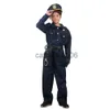 Occasions spéciales Deluxe mignon officier Costume enfants jeu de rôle Kit enfant garçon Halloween carnaval fête Performance déguisement uniforme tenue Cosplay x1004