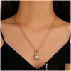 Pendant Necklaces Set Handshake Magnet Attracts Alloy Couple Necklace/ Lovers Holding Hands Molding Clavicle Chainpendant Drop Deliver Dhnt8