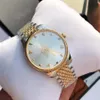 Gold Silver High Quality 36mm 29mm Unisex Ladies Watch Quartz Movement Watch rostfritt stålfodral BEE Mönster Second Hand282w