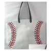 Sacs de plein air Sac de plage Sports Toile Softball Baseball Fourre-tout Football Shouder Girl Volleyball Totes Stockage Drop Livraison à l'extérieur Dheph