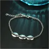 Anklets retro mode strand surf spray legering skala anklet skor två kombination set armband hawaii droppleverans smycken dhgarden dhops