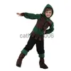 Specjalne okazje Dzieci Medieval Archer Hunter Robin Hood Costume for Boys Halloween Purim Carnival Party Mardi Gras Outfit Disfraces X1004