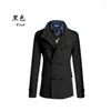 Men's Trench Coats 2024 Windbreaker Autumn And Winter Lapel Woolen Coat Double Breasted To Keep Warm