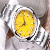2020 NEW EW 904L Steel 41mm CAL 3230 Automatic Mens Watch 124300 Sapphire Yellow Dial 904L Stainless Steel Bracelet Gents Watches310Y