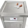 Kolice USA WH gratis levering tot aan de deur enkele vierkante 52x52cm platte pan Keuken Thaise instant roergewalste gebakken ijsmachine maker