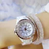 Montres-bracelets Mode Femmes Montres De Luxe Blanc Bracelet En Céramique Brillant Strass Diamant Relogio Feminino Dames Quartz Montre Kadin253t