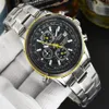 Luxury Japan Brand Quartz Watches Men's Angel World Chronograph Wristwat Business Casual Steel Leather Band Watch Clock 22031298D