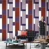 Wallpapers Modern Minimalist Stripe Glitter Wall Paper Purple Red Wallpaper For Living Room Sofa TV Background Wallcovering Papel De Parede