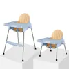 Cadeiras de jantar assentos altos para bebês e crianças pequenas, alimentação multifuncional para bebês com economia de espaço ajustável