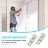 Hangers Windows Track Railing Sliding Curtain Pulley Ceiling Hanging Hook Practical Roller