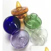 Tubi per fumatori Colorf Ufo Glass Carb Cap con Bubble Ballhat Style Dome per Xl Xxl Quartz Banger Nail Water Dab Oil Drop Delivery Hom Dhpwg