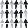 Trapstar masculino moletom com capuz arco-íris toalha bordado decodificação y2k hoodies roupas esportivas quentes feminino terno com zíper calças S-XL