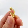 Nabel Klingelknopf Ringe Neue Mode Edelstahl Zirkon Nabel Ring Schmetterling Bauchnabel Ringe Für Frauen Mädchen Sexy Piercing nai Dhfhk