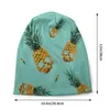 Baretten Schedel Ananas Aquamarijn Skullies Mutsen Hoed Goth Herfst Winter Straat Unisex Caps Volwassen Warm Tweeërlei gebruik Motorkap Gebreid