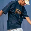 Novo pássaro t marinha manga curta casual camisetas de grandes dimensões algodão t camisas das mulheres dos homens hip hop streetwear mg220352191r