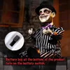 4 5 stóp animatroniki wisząca huśtacza lalka dekoracje Halloweenowe dźwięk aktywowany z przerażającym dźwiękiem, oświetleniem oczu, ruchu, nawiedzonego domu holi