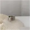 Cluster Ringen 2022 Vintage Sier Kleur Spiraal Voor Vrouwen Mode Boutique Metaal Designer Sieraden Valentijnsdag Cadeau Groothandel Drop Delivery Dhvez
