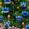 16 Stück Satin-Weihnachtskugeln, Seiden-Weihnachts-Hängeornament mit Glitzer, luxuriöse Vintage-38,1 cm große Weihnachtsbaumkugel-Ornament-Dekorationen