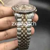 Full Diamond Watch 40mm Luxury Iced Out Watch Automatic 41mm Men Silver Rose Gold Two Tone Waterproof Stainless Set Diamond CZ258Q