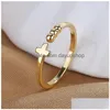 Rings Korean Fashion Simple Sier Color Cross Opening For Women Trendy Adjustable Jewelry Party Accessories Drop Delivery Ring Dh3Ov