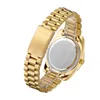 Rôle Hip Hop montre pour hommes Cagarny mode femmes montres à Quartz diamants montre-bracelet étanche doré relogio masculino2486