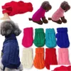 Vêtements de chien 1pcs pull tricoté animal col haut gilet vêtements chat chiot manteau petit hiver chaud doux tricots animaux costume drop livrer dhyvg