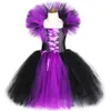 المناسبات الخاصة Witch Tutu Dress for Baby Girls Halloween Comple for Kids Girl Girl Dresses Bene