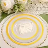 175pieces Thanksgiving Plates-Thanksgiving Gold Plates Gold Plastic Silverware