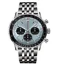 NACITIMER B01 Fashion Business Chronograph 47mm Dial Panda Eye Belt Men's Quartz Wrist Watch Watches209h