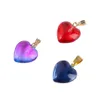 Collane con ciondolo Arcobaleno Cuore Croce a forma di stella Vetro 12 Pz / set Fascino di cristallo per creazione di gioielli Pendenti con consegna a goccia Dh4G1