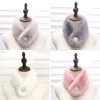 Nieuwe Strass Pluche Sjaals Winter Warm Damesmode Faux Vos Bontkraag Sjaal Harige Hals Wrap Warmer Snood Sjaals