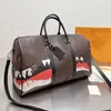 Bolsa de viagem masculina elegante bolsa de nylon sacola de grande capacidade em relevo bagagem de transporte bolsa preta de alta qualidade bagagem masculina de luxo bolsa de negócios cavalheiro