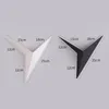 Lampes murales Lampe LED moderne Nordic Iron Art Triangle Noir Blanc Éclairage doré pour salon Chambre Chevet Allée Lumière de la maison