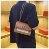 Stile francese piccolo borsa quadrata per donne Nuova catena Casualmente Cross Cohbody Spalla versatile di tendenza di fascia alta9836