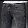 Hommes Designer Jeans Distressed Ripped Biker Slim Fit Moto Bikers Denim Pour Hommes Mode Mans Pantalon Noir pour hommes242q