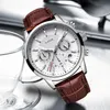 LIGE Лучшие роскошные модные кварцевые мужские часы с кожаным ремешком, повседневные деловые мужские наручные часы для свиданий, Homme Montre, коробка для часов 210310332k