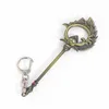 Keychains Alloy Magic Scepter Pendant Keychain Anime Props Charms Car Key Ring Student Backpack Fun Jewelry Gifts For Kids