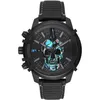 Full black watch Steampunk Skull Stainless Steel Skeleton Mens Quartz Watches Top Brand DZ watch DZ4582 DZ4576242t