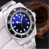 Роскошные часы Браслет из нержавеющей стали 44 мм Синий Джеймс Кэмерон 126660 Мужские часы Автоматические модные мужские часы Наручные часы2395