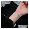 Charm Armbänder Sier Kristall Planet Armband Armreif für Frauen Schmuck Party Pseras Mujer Drop Lieferung DHSYX