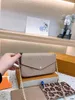 أعلى جودة 3 أجهزة كمبيوتر/مجموعة نساء أكياس الكتف المفضلة مفضلات pochette ملحقات Crossbody محفظة Messenger Handbags زهرة مصمم سيدة الجلود