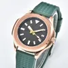 Armbandsur lyx 40mm automatisk herrklocka NH35 SKX 007 Rose Gold Case Waterproof Sapphire Glass Clock