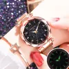 2019 ciel étoilé montres femmes mode aimant montre dames doré arabe montres dames Style Bracelet horloge Y19180s